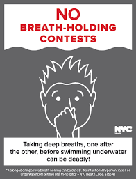 Bel-Aqua 1824NYNB Safety Sign (New York) No Breath Holding Contests