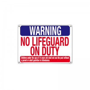 Poolmaster 40325 Warning No Lifeguard On Duty