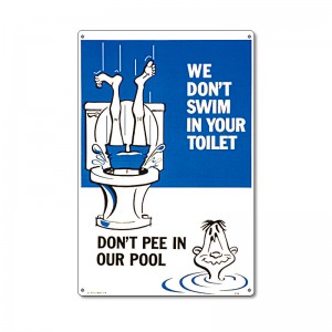 Poolmaster 41334 Toilet Sign No.1