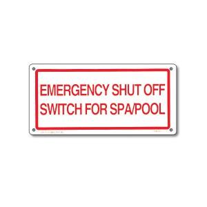 Poolmaster 40310 Sign In. Emergency Shut Off In. 12X6