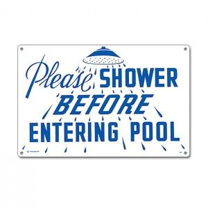 Poolmaster 40320 Sign - Please Shower