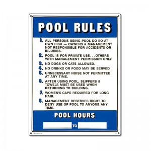 Poolmaster 40322 Sign - Commercial Pool Rules