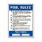 Poolmaster 40322 Sign - Commercial Pool Rules